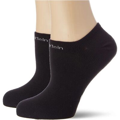 Calvin Klein Sneaker Kleines Logo Damen Socken schwarz 2er-Pack Calvin Klein Sneaker Kleines Logo Damen Socken schwarz 2er-Pack