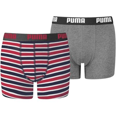 PUMA Barn Boxer Shorts Set - 2-Pack, Multicolor, 9-10 År PUMA Barn Boxer Shorts Set - 2-Pack, Multicolor, 9-10 År