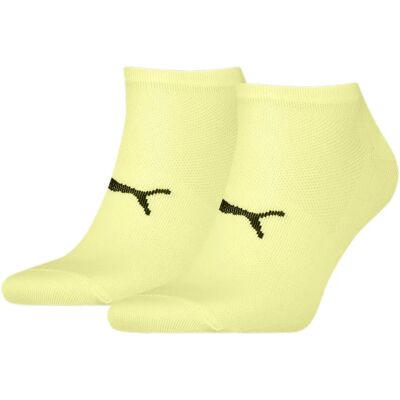 Puma Unisex Lätt Sport Sneakersockor - Gul - Storlek 9-11 Puma Unisex Lätt Sport Sneakersockor - Gul - Storlek 9-11