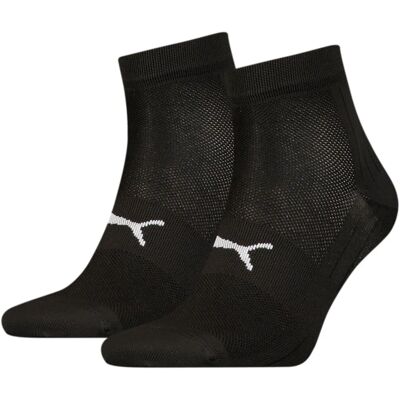 Puma Sport Light Quarter Sokken - Zwart, 2 Paar - Sportkleding Puma Sport Light Quarter Sokken - Zwart, 2 Paar - Sportkleding