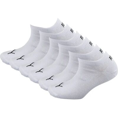 Puma Unisex Sneakersocken 6er Pack - Weiß - Größe UK 6-8 Puma Unisex Sneakersocken 6er Pack - Weiß - Größe UK 6-8