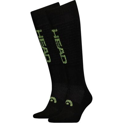 Head Beginner Logo Långa Strumpor - 2 Par Svart EU 31-34 Head Beginner Logo Långa Strumpor - 2 Par Svart EU 31-34