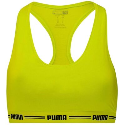 Sutien Sport Galben Puma - Îmbrăcăminte Sportivă Sutien Sport Galben Puma - Îmbrăcăminte Sportivă