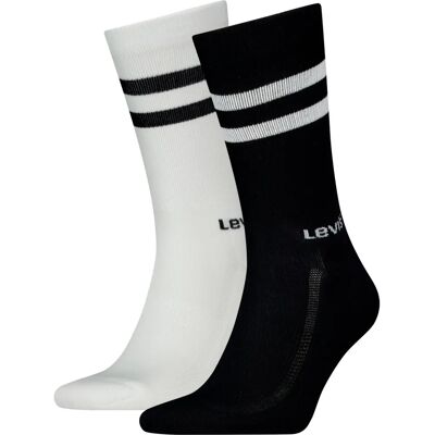 Chaussettes Levi's Regular Cut Sportwear à rayures - Pack de 2 Chaussettes Levi's Regular Cut Sportwear à rayures - Pack de 2
