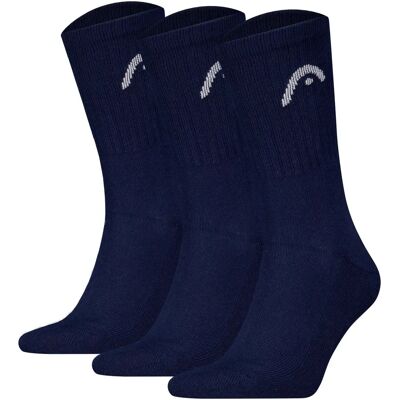 HEAD Navy Unisex Sportsokken 43/46 - 3 Stuks HEAD Navy Unisex Sportsokken 43/46 - 3 Stuks