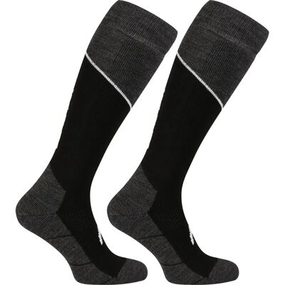 Șosete de schi HEAD Kneehigh - Pachet de 2 Black / Grey Melange Șosete de schi HEAD Kneehigh - Pachet de 2 Black / Grey Melange