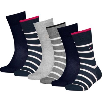 Tommy Hilfiger 6-Pack Breton Stripe Socks Blue - Socks Tommy Hilfiger 6-Pack Breton Stripe Socks Blue - Socks