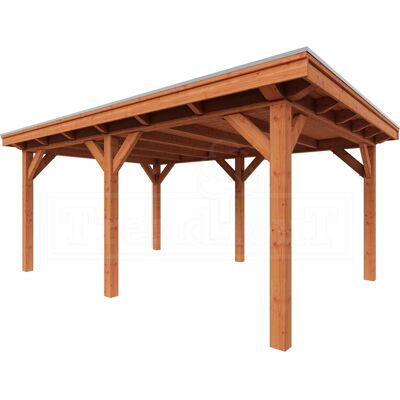 Trendhout Tuinschuur Florence 545x425 cm - Plat dak Trendhout Tuinschuur Florence 545x425 cm - Plat dak