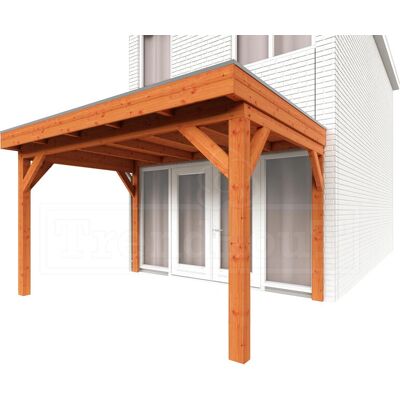 Van Kooten Tuin en Buitenleven - Aanbouwveranda Ancona - 740x330 cm - plat dak - Veranda Van Kooten Tuin en Buitenleven - Aanbouwveranda Ancona - 740x330 cm - plat dak - Veranda