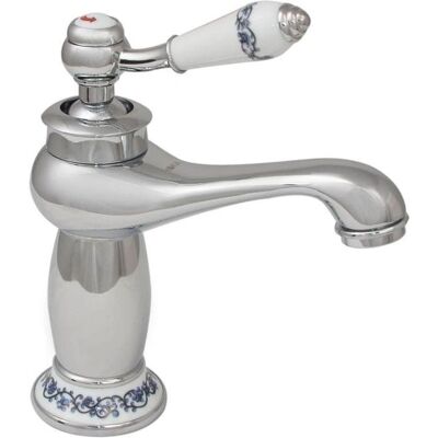 Viking Choice Grifo retro para lavabo - Cromo para baño Viking Choice Grifo retro para lavabo - Cromo para baño