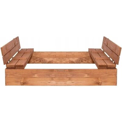 Viking Choice Holzsandkasten mit Bänken - Gartenspielzeug Viking Choice Holzsandkasten mit Bänken - Gartenspielzeug