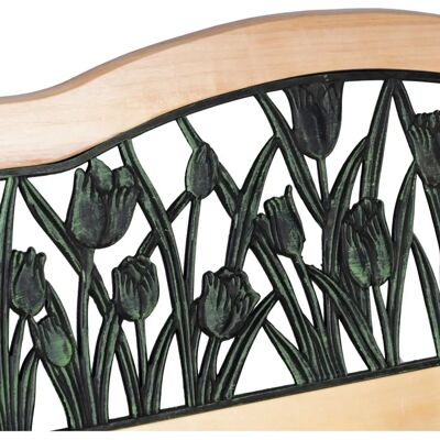 Banco de jardín Viking Choice - Patrón tulipán - Sofá de madera Banco de jardín Viking Choice - Patrón tulipán - Sofá de madera