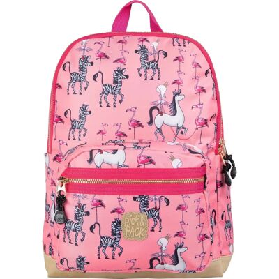 Sac à dos scolaire Bright Pink Pick&Pack - Modèle Royal Princess - Publicité Sac à dos scolaire Bright Pink Pick&Pack - Modèle Royal Princess - Publicité