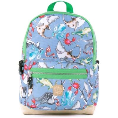 Sac à dos enfant Mix Animal de Pick & Pack - Thème sous-marin Gris - Publicité Sac à dos enfant Mix Animal de Pick & Pack - Thème sous-marin Gris - Publicité