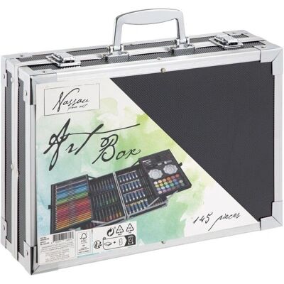 Nassau Fine Art Nassau Luxe Kunstset - 121-tlg., Metallbox, Schwarz - 34x23cm Nassau Fine Art Nassau Luxe Kunstset - 121-tlg., Metallbox, Schwarz - 34x23cm