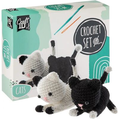 Craft ID Haakset Katten - 2 Stuks - 13x6.5x10.5cm - Haakset Craft ID Haakset Katten - 2 Stuks - 13x6.5x10.5cm - Haakset