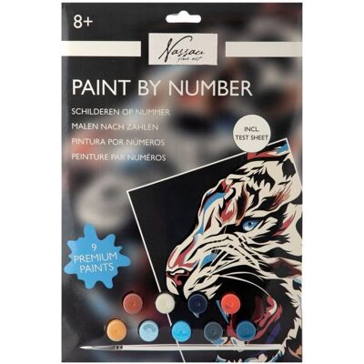 Kit de Peinture Tigre Nassau - Facile pour Débutants - Publicité Kit de Peinture Tigre Nassau - Facile pour Débutants - Publicité