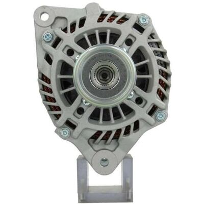 Nissan Generator 150A - 12V, med 6-sporet remskive, B+ terminal med M8 klemme, -45° montering Nissan Generator 150A - 12V, med 6-sporet remskive, B+ terminal med M8 klemme, -45° montering
