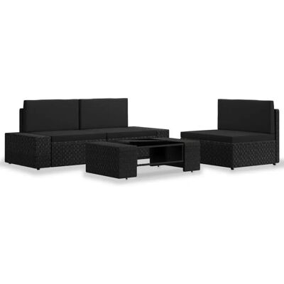VidaXL Outdoor-Möbelset - Wetterfester Rattan - Modular VidaXL Outdoor-Möbelset - Wetterfester Rattan - Modular