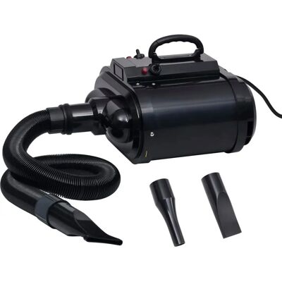 vidaXL Husdyrtørrer - Dobbelt motor, Justerbar hastighed, Sort - Husdyrtørrer vidaXL Husdyrtørrer - Dobbelt motor, Justerbar hastighed, Sort - Husdyrtørrer