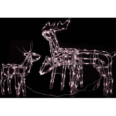 vidaXL 3 pièces. Ensemble de Rênes LED pour Noël - Décoration de Noël - Publicité vidaXL 3 pièces. Ensemble de Rênes LED pour Noël - Décoration de Noël - Publicité