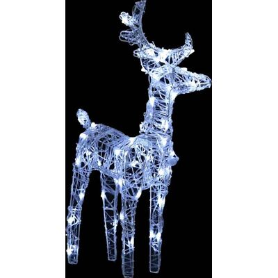 Décoration de Noël Renne et Traîneau vidaXL - 130cm - 160 LEDs - Publicité Décoration de Noël Renne et Traîneau vidaXL - 130cm - 160 LEDs - Publicité