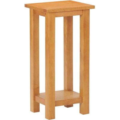 vidaXL Beistelltisch 27x24x55 cm Massives Eichenholz Braun - Beistelltisch vidaXL Beistelltisch 27x24x55 cm Massives Eichenholz Braun - Beistelltisch