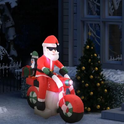 vidaXL Oppustelig Julemand på Motorcykel LED IP44 160 cm vidaXL Oppustelig Julemand på Motorcykel LED IP44 160 cm