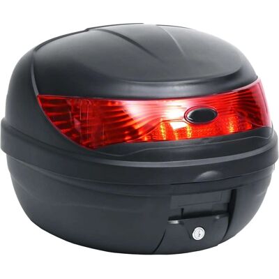 vidaXL Motorrad-Topcase - 35 L - Wasserdicht, Schwarz vidaXL Motorrad-Topcase - 35 L - Wasserdicht, Schwarz