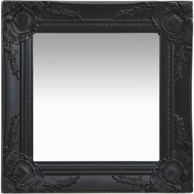 vidaXL lustro ścienne w stylu barokowym 40x40 cm czarne - Lustro ścienne vidaXL lustro ścienne w stylu barokowym 40x40 cm czarne - Lustro ścienne