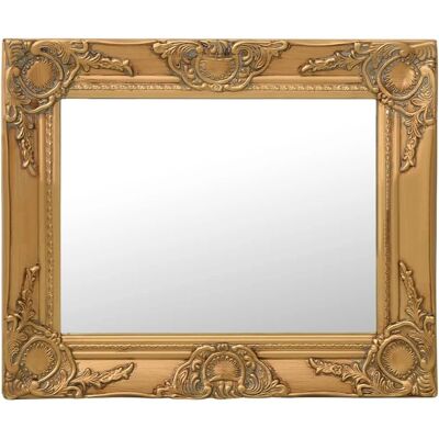 vidaXL lustro ścienne styl barok 50x40 cm złote - Lustro ścienne vidaXL lustro ścienne styl barok 50x40 cm złote - Lustro ścienne