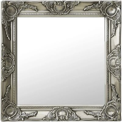 vidaXL Barokowy Lustro Ścienne 50x50 cm Srebrne vidaXL Barokowy Lustro Ścienne 50x50 cm Srebrne