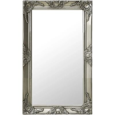 vidaXL Lustro ścienne w stylu barokowym 50x80 cm srebrne - Lustro ścienne vidaXL Lustro ścienne w stylu barokowym 50x80 cm srebrne - Lustro ścienne