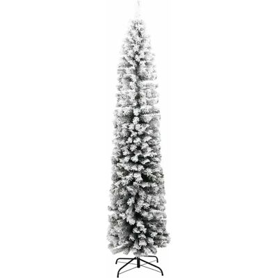 Arbre de Noël Artificiel Fin avec Neige Flockée Vert PVC - Sapin de Noël - Publicité Arbre de Noël Artificiel Fin avec Neige Flockée Vert PVC - Sapin de Noël - Publicité