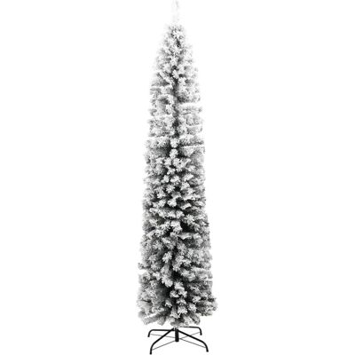 arbre de Noël fin et enneigé vidaXL 240cm PVC - Publicité arbre de Noël fin et enneigé vidaXL 240cm PVC - Publicité