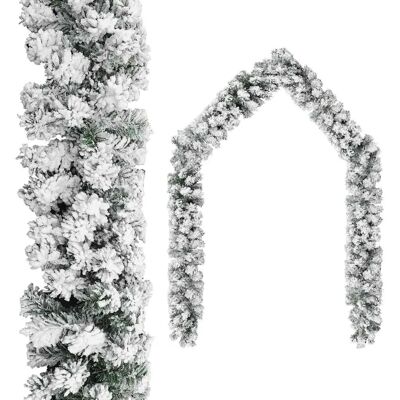 Guirlande de Noël verte avec neige flocked 20 m PVC vidaXL - Publicité Guirlande de Noël verte avec neige flocked 20 m PVC vidaXL - Publicité