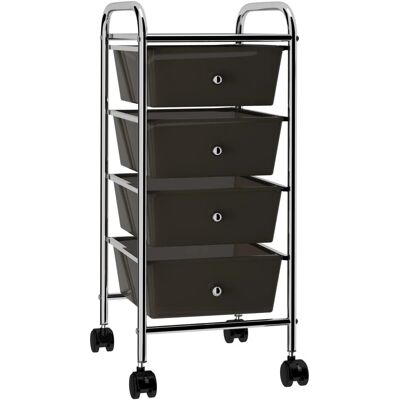 vidaXL Chariot de rangement mobile avec 4 tiroirs - Chariot de rangement vidaXL Chariot de rangement mobile avec 4 tiroirs - Chariot de rangement