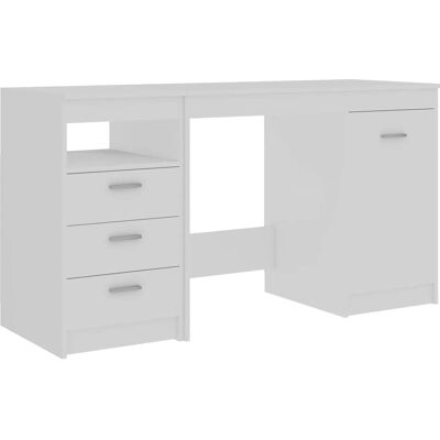vidaXL Weiße Schreibtisch 140x50x76 cm Engineered Holz - Schreibtisch vidaXL Weiße Schreibtisch 140x50x76 cm Engineered Holz - Schreibtisch