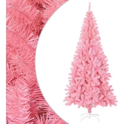 vidaXL Roze Kunstkerstboom - 210 cm PVC vidaXL Roze Kunstkerstboom - 210 cm PVC