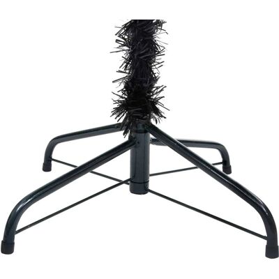 vidaXL Schwarzer Künstlicher Weihnachtsbaum 210 cm PVC - Weihnachtsbaum vidaXL Schwarzer Künstlicher Weihnachtsbaum 210 cm PVC - Weihnachtsbaum