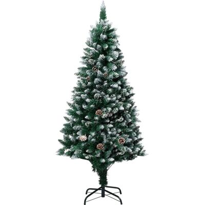Arbre de Noël Artificiel vidaXL avec Pignes et Neige Blanche - 180 cm - Publicité Arbre de Noël Artificiel vidaXL avec Pignes et Neige Blanche - 180 cm - Publicité