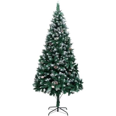 vidaXL Künstlicher Weihnachtsbaum mit Schnee und Zapfen - 210cm vidaXL Künstlicher Weihnachtsbaum mit Schnee und Zapfen - 210cm