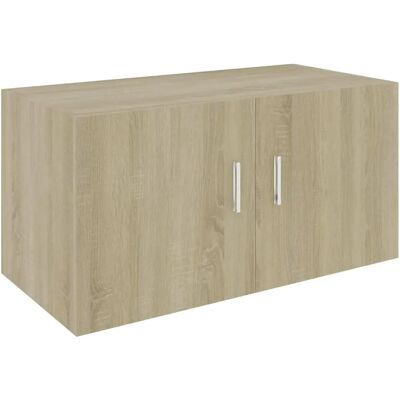 vidaXL Armoire Murale Chêne Sonoma - Étagère Flottante à 2 Portes - Publicité vidaXL Armoire Murale Chêne Sonoma - Étagère Flottante à 2 Portes - Publicité