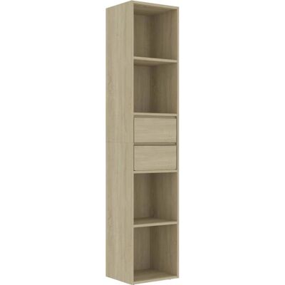 VidaXL Bücherregal Sonoma Eiche - Modernes minimalistisches Stauraum-Möbel VidaXL Bücherregal Sonoma Eiche - Modernes minimalistisches Stauraum-Möbel