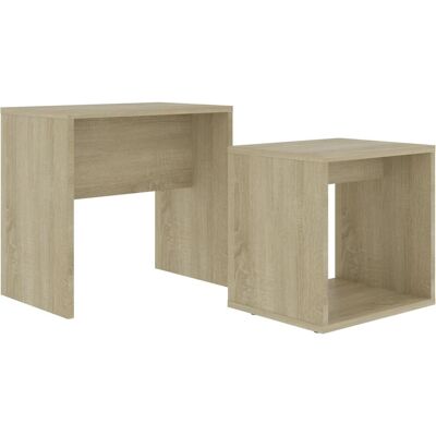 vidaXL Sonoma Eiche Couchtisch-Set 48x30x45 cm Sperrholz - Couchtisch-Set vidaXL Sonoma Eiche Couchtisch-Set 48x30x45 cm Sperrholz - Couchtisch-Set