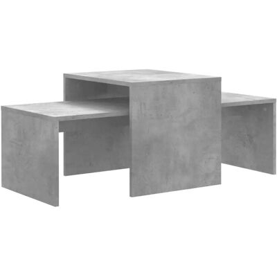 vidaXL Kaffeetisch-Set Beton Grau Innenmöbel Stand - Kaffeetisch-Set vidaXL Kaffeetisch-Set Beton Grau Innenmöbel Stand - Kaffeetisch-Set