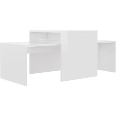 vidaXL 802918 Hochglanz Weiß Couchtisch - Kaffee-, Beistell-, Endtisch vidaXL 802918 Hochglanz Weiß Couchtisch - Kaffee-, Beistell-, Endtisch