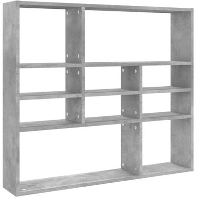 vidaXL Wandregal Beton Grau Sperrholz Wohnzimmer Hängeregal - Wandregal vidaXL Wandregal Beton Grau Sperrholz Wohnzimmer Hängeregal - Wandregal
