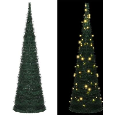 vidaXL 150 cm Grüner Künstlicher Weihnachtsbaum mit LED vidaXL 150 cm Grüner Künstlicher Weihnachtsbaum mit LED
