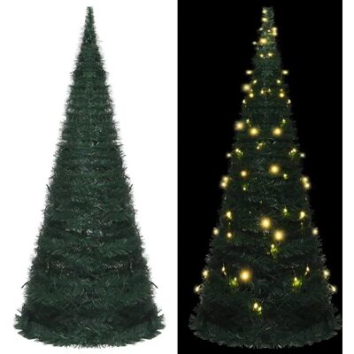 vidaXL Weihnachtsbaum - Grün, 210cm, Vorbeleuchtet, Zusammenklappbar vidaXL Weihnachtsbaum - Grün, 210cm, Vorbeleuchtet, Zusammenklappbar